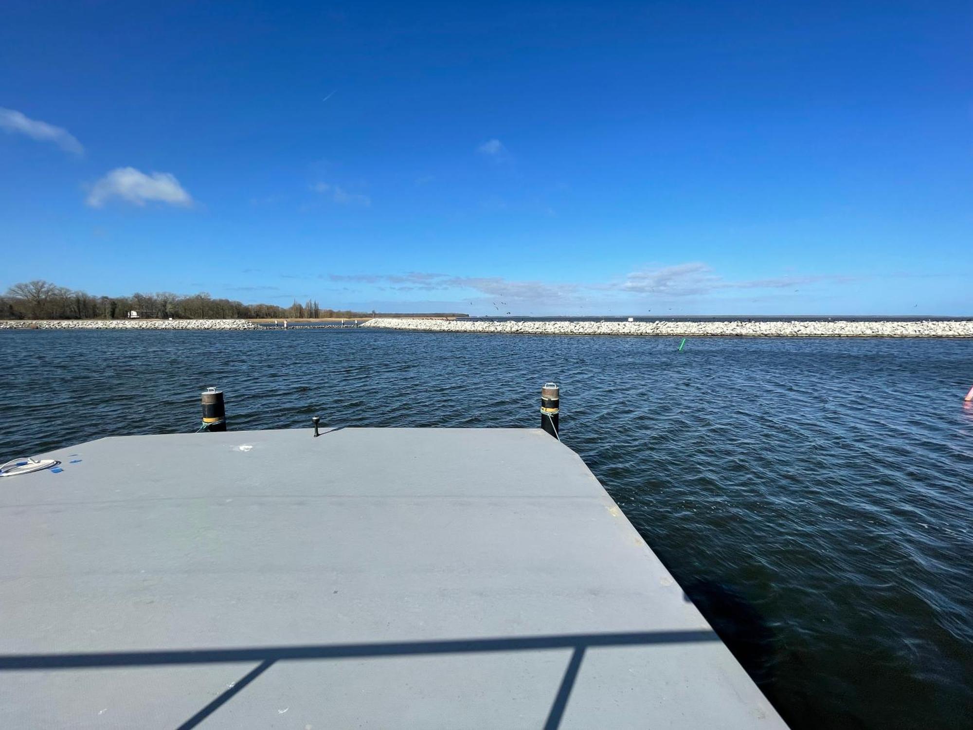מלון Hausboot Fjord Baltica Mit Dachterrasse In בארת' מראה חיצוני תמונה